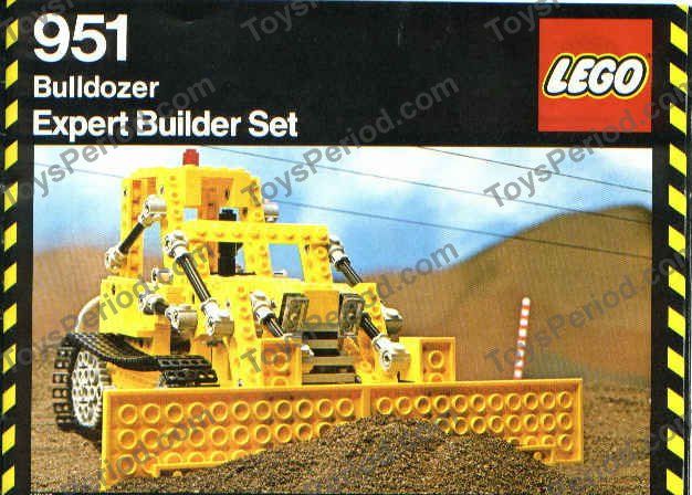 LEGO 951-1 Bulldozer Instructions and Parts List
