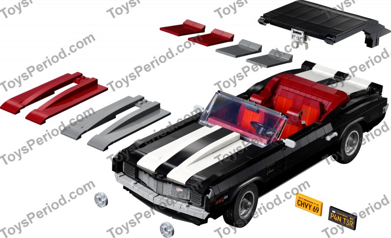 LEGO 10304 Chevrolet Camaro Z28 Set Parts List