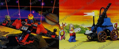 LEGO 1843 Space and Castle Value Pack Instructions and Parts List