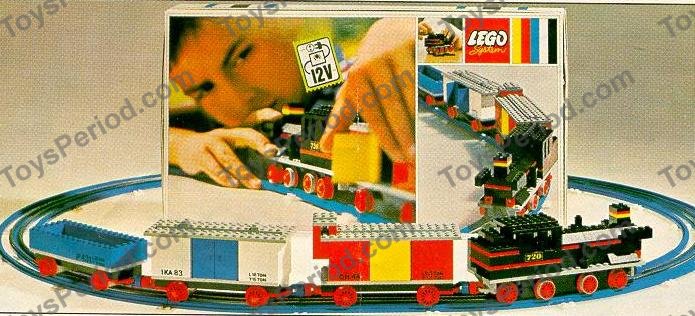 れご LEGO 720-2 Train with 12 Volt Electric Motor Instructions and