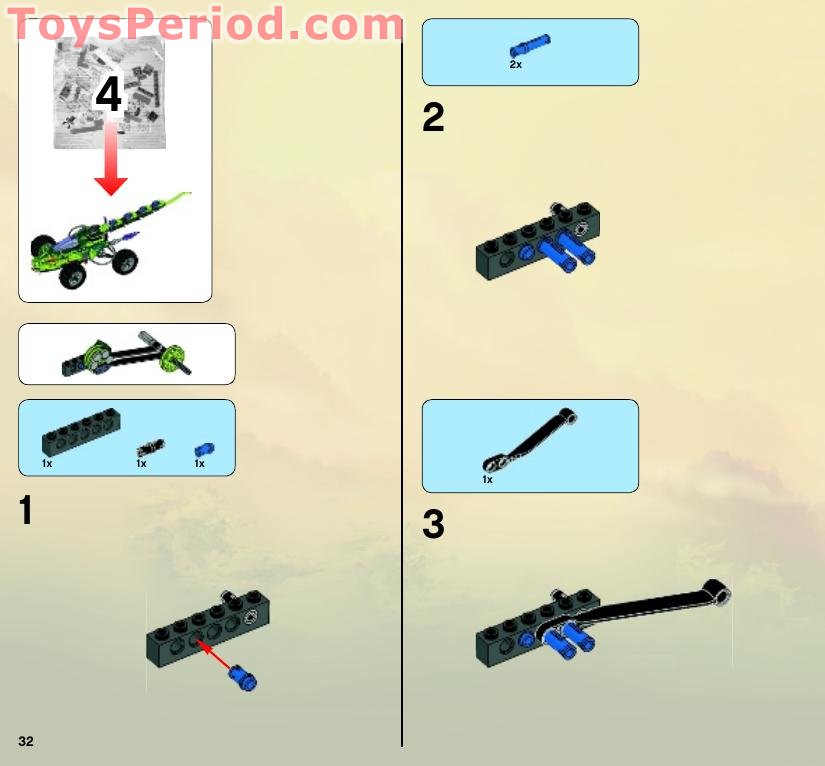LEGO 9445 Fangpyre Truck Ambush Instructions and Parts List