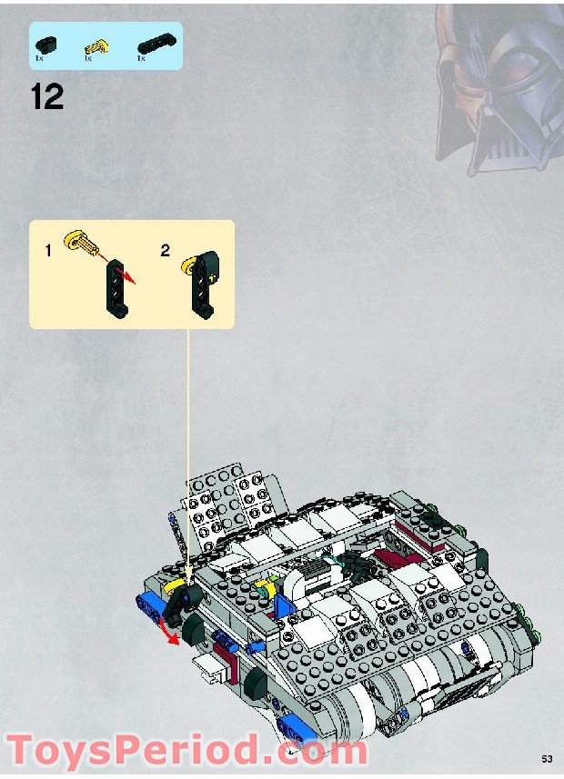 LEGO 8019 Republic Attack Shuttle Instructions and Parts List