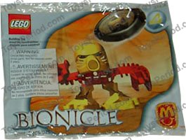 LEGO 1391 Jala - McDonald's Promo Set Number 4 Parts List