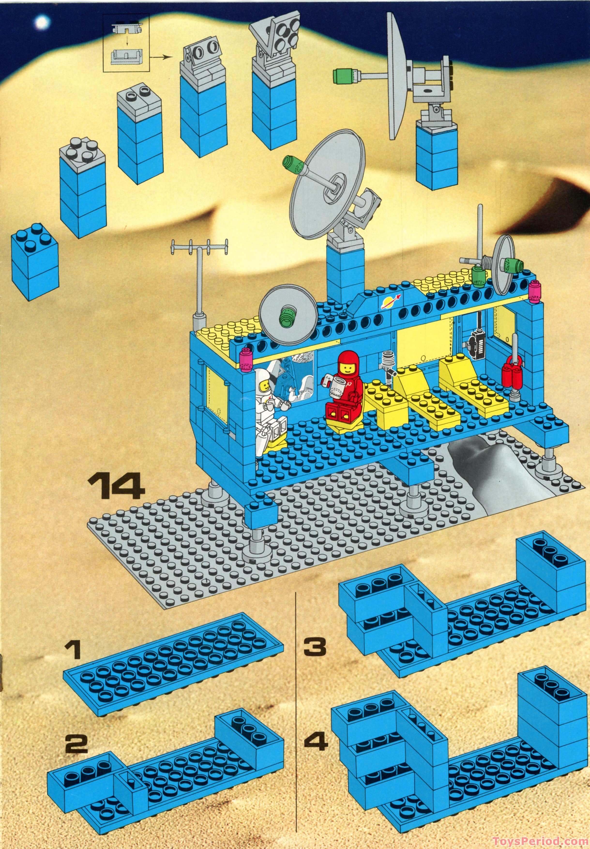 LEGO 6970 Beta-1 Command Base Instructions and Parts List