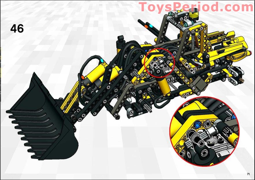 LEGO 8455 Back-hoe Loader (Backhoe) Set Parts Inventory and ...