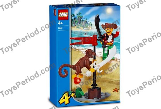 LEGO 7081 Harry Hardtack and Monkey Instructions and Parts List