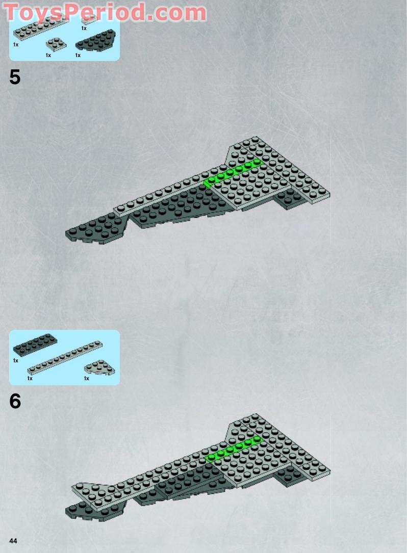 LEGO 9500 Sith Fury-class Interceptor Instructions and Parts List