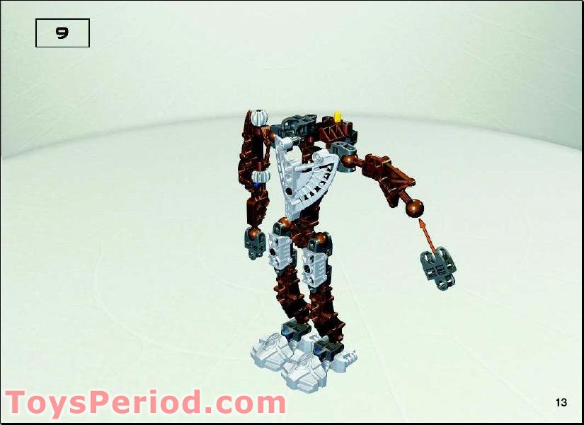LEGO 8739 Toa Hordika Onewa Instructions and Parts List