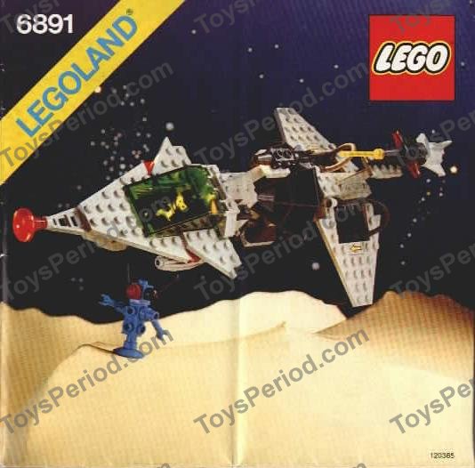 LEGO 6891 Gamma-V Laser Craft Instructions and Parts List