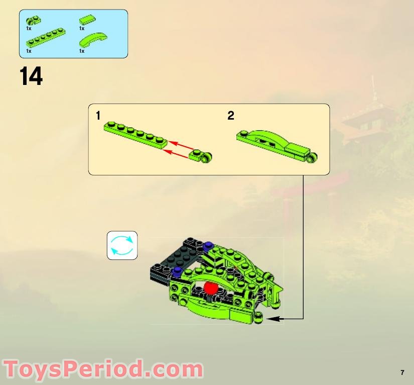 LEGO 9445 Fangpyre Truck Ambush Instructions and Parts List