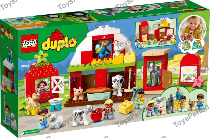 LEGO 10952 Barn, Tractor & Farm Animal Care Set Parts List