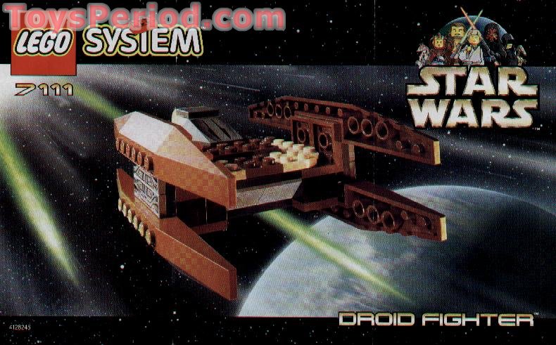 LEGO 7111 Droid Fighter Instructions and Parts List