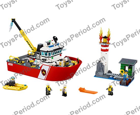LEGO 60109 Fire Boat Set Parts List