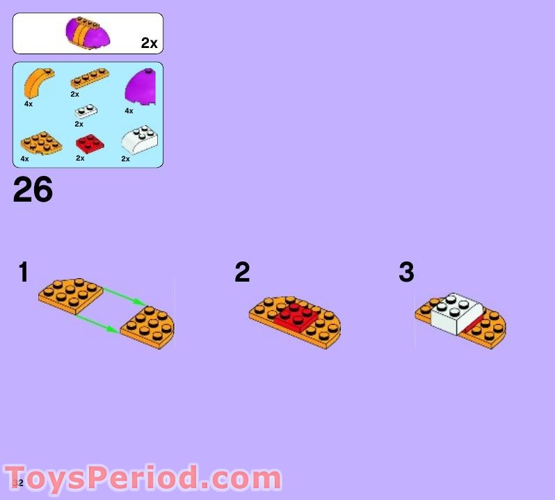 LEGO 41006 Downtown Bakery Instructions and Parts List