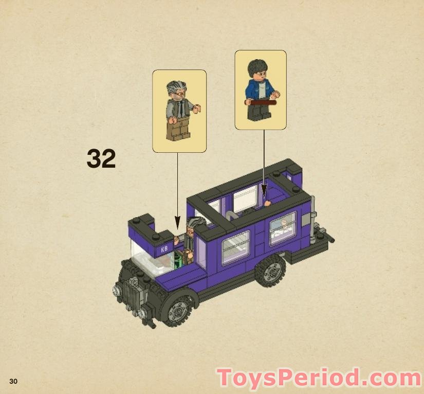 LEGO 4866 The Knight Bus Instructions and Parts List