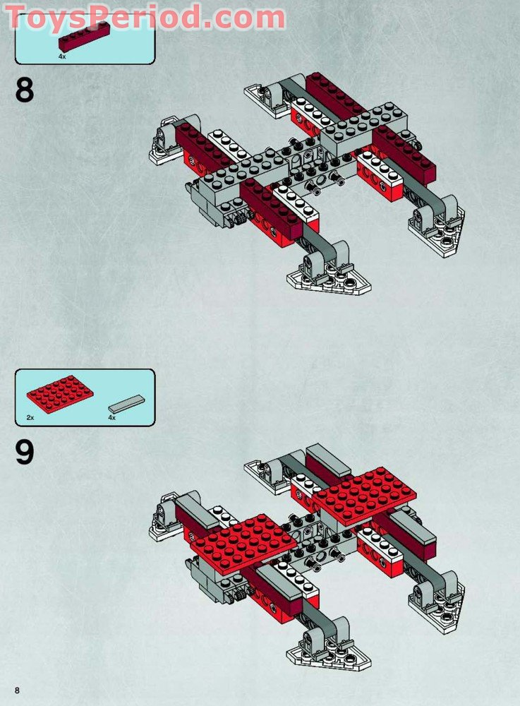 LEGO 7665 Republic Cruiser (Limited Edition - with R2-R7) Instructions ...
