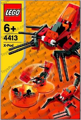 LEGO 4413 Arachno Pod Instructions and Parts List