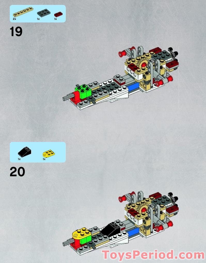 LEGO 9493 X-wing Starfighter Instructions and Parts List