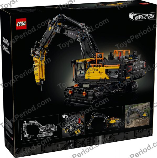 LEGO 42215 Volvo EC500 Hybrid Excavator Set Parts List